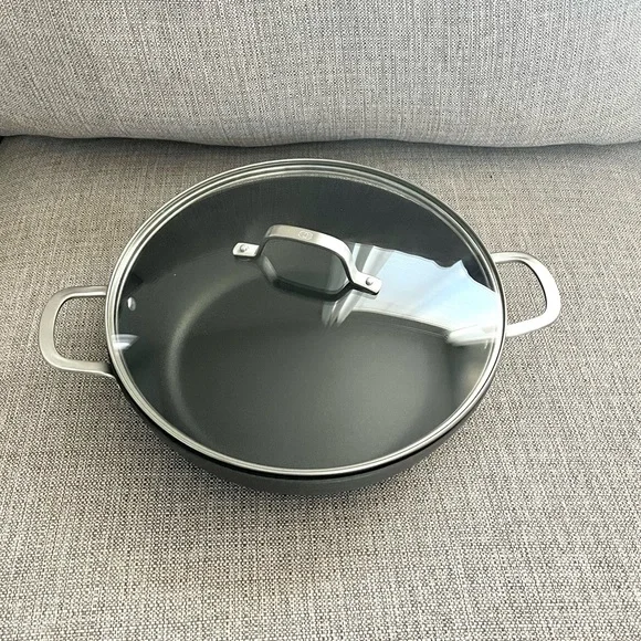 Calphalon Classic Hard-Anodized Nonstick 12” All Purpose Pan w/ Cover LIKE NEW - Picture 7 of 15